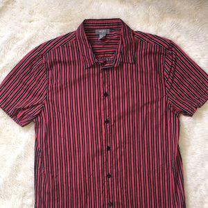 Mens F21 short sleeve button up shirt